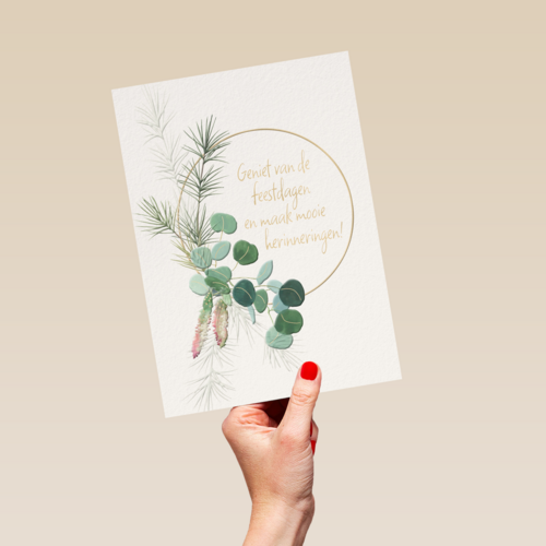 Kerstkaart hip Maak mooie herinneringen