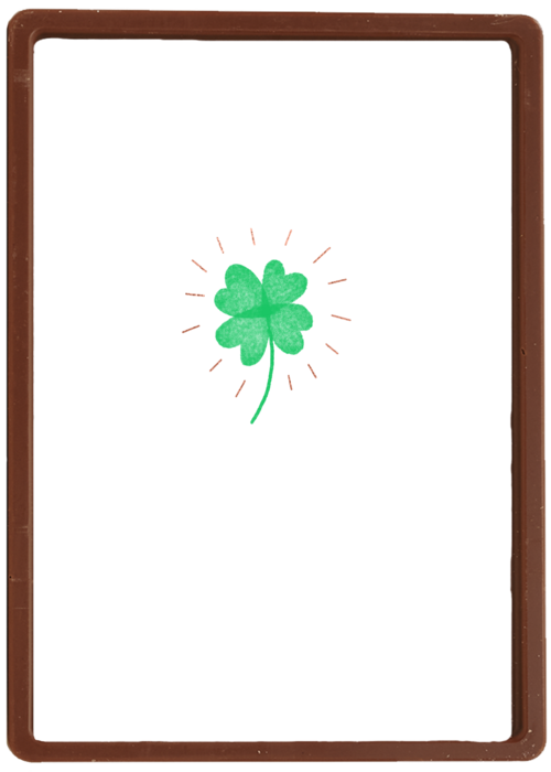 Chocolade Kaart | Hallmark | Succeskaart Klavertjevier