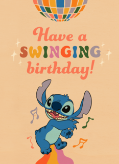 Swinging Birthday Disney Stitch