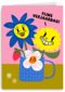 Fijne verjaardag bloemen mok