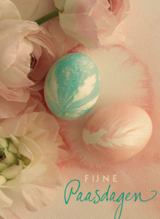 rozen fijne paasdagen kaart