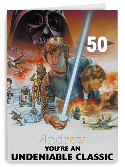 verjaardag kaart man star wars classics
