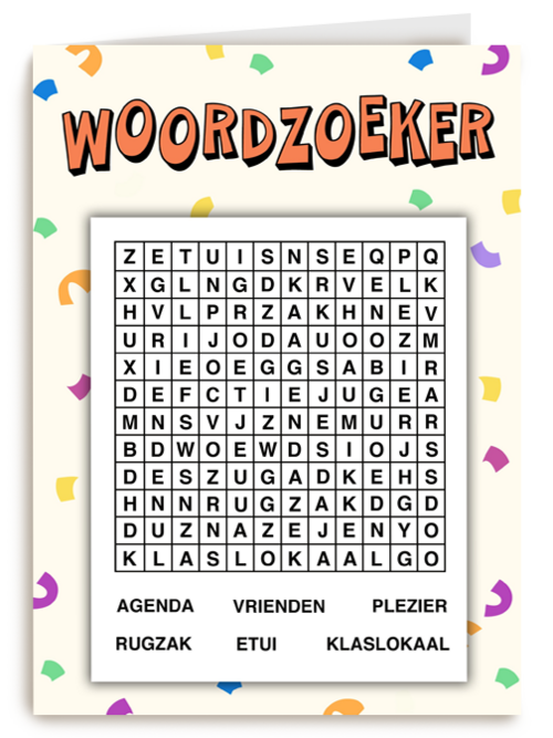 woordzoeker back to school