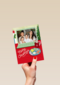 Kerstkaart laptop met foto