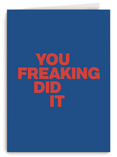 succes kaart you fucking did it