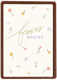 forever begins on your wedding day with flowers
