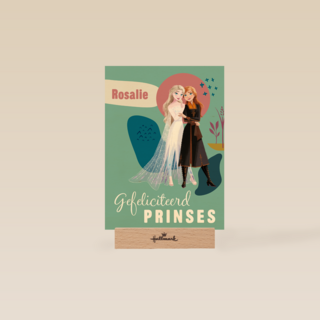Frozen verjaardagskaart gefeliciteerd prinses