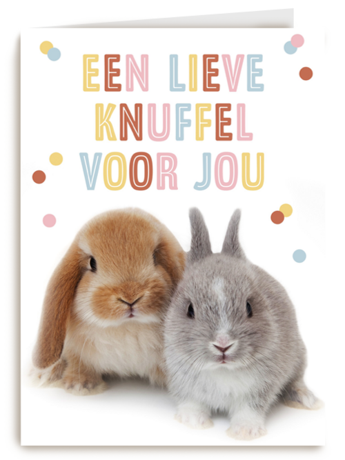 konijntjes een lieve knuffel voor jou