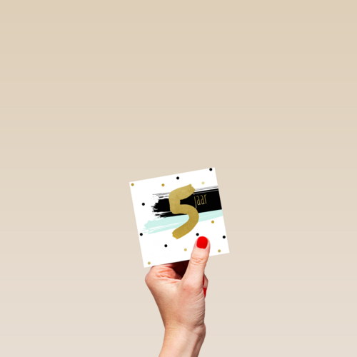 5 jaar in het goud