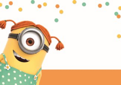 Despicable Me minion carl meisje gefeliciteerd