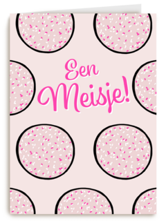 Roze beschuit met muisjes een meisje