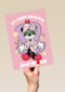 Minnie Mouse verjaardagskaart just relax