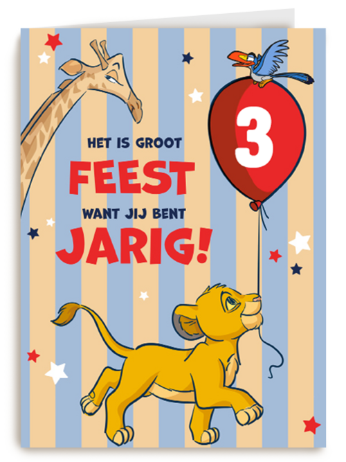 Verjaardagskaart Hallmark | Liong King Groot Feest Jarig