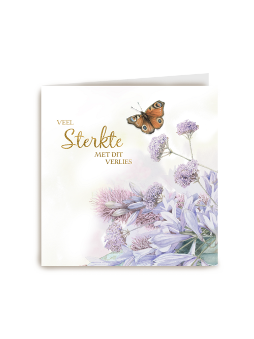 Kaart Hallmark | Condoleance Kaarten | Marjolein Bastin Sterkte Met Dit Verlies