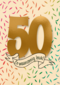 Verjaardagskaart 50 en waanzinnig leuk