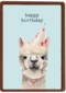verjaardag kaart hip happy birthday lama alpaca
