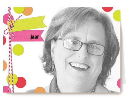 fotokaart vrouw roze
