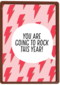 nieuwjaarskaart goede voornemens you are going to rock this year