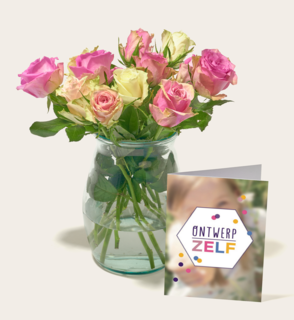 Brievenbus Bloemen Rozen Pastel Crush