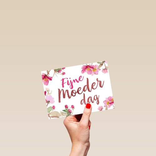fijne moederdag bloemen roze
