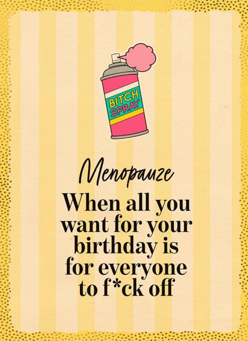 Houten Kaart Overgang | Houten Kaart Hallmark | Overgang | Menopause All You Want For Your Bday