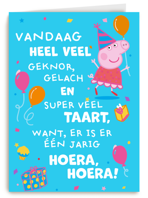 Peppa Pig Hoera Hoera