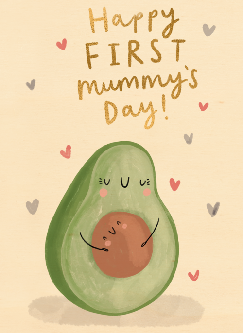 Houten Kaart Moederdag | Houten Kaart Hallmark | Moederdag | Moederdag Kaart Happy First Mummys Day