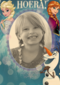 hoera een frozen kaart speciaal voor jou