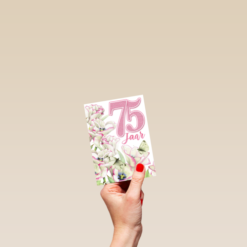 75 jaar bloemen
