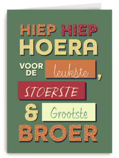 een verjaardagskaart voor een broer
