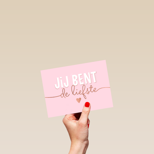 Jij bent de liefste roze