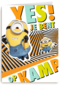 Minions op kamp kaart