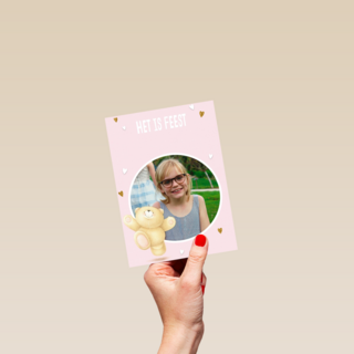 het is feest met de forever friends fotokaart