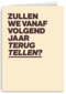 verjaardagskaart vrouw man grappig terugtellen