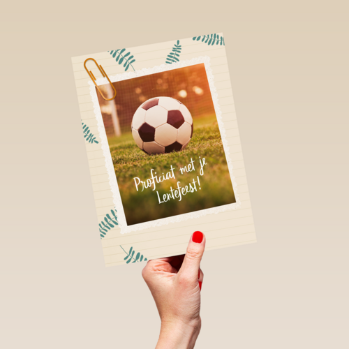 Proficiat met je Lentefeest voetbal