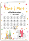 Sinterklaaskaart Sint en piet aftelkalender