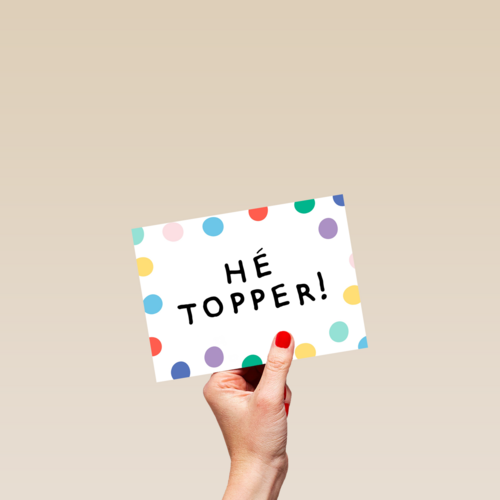 compliment kaart hee topper