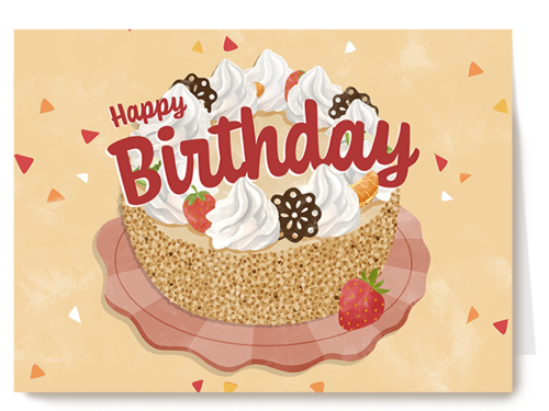 Verjaardagskaart Hallmark | Making Memories Happy Birthday Taart