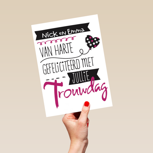 huwelijksjubileum van harte gefeliciteerd