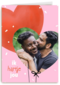 Valentijnskaart foto met hart