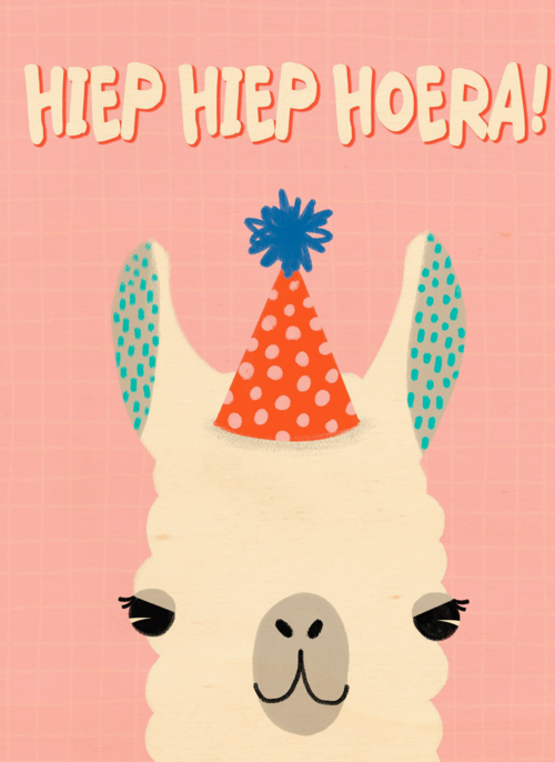 hiep hiep feestalpaca hoera