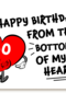 happy birthday from the bottom of my heart