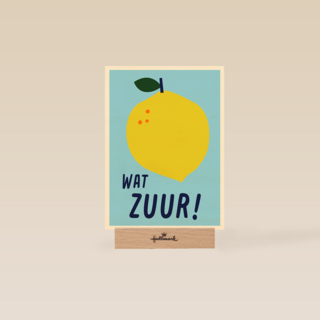 Hart onder de riem kaart wat zuur