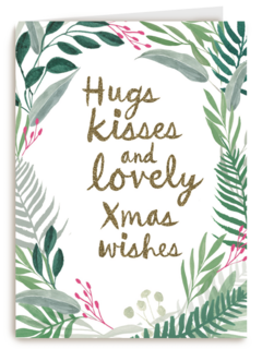 Hugs kisses and lovey xmas kisses