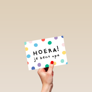 geboorte kleinkind hoera je bent opa