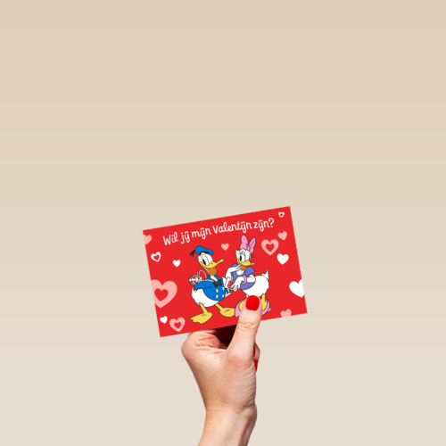 Wil jij mijn valentijn zijn donald duck