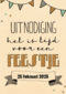 uitnodiging feest het is tijd voor een feestje