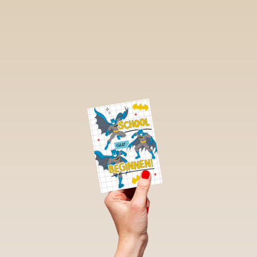 Batman Back to School kaart