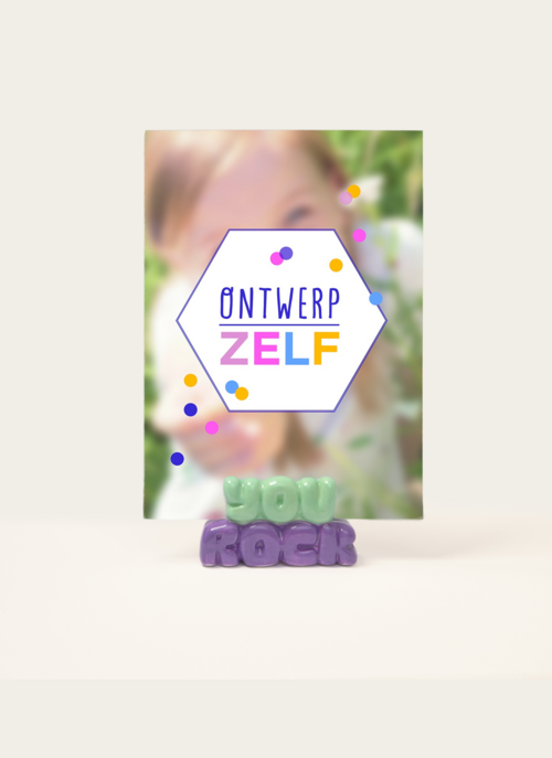 Kaarthouder Porselein You Rock | The Gift Label Cadeau Woonaccessoires |