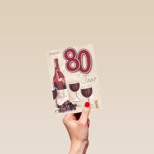 verjaardag leeftijden rode wijn 80